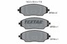 SET PLACUTE FRANA TEXTAR 2572201 - Compatibil cu CHEVROLET