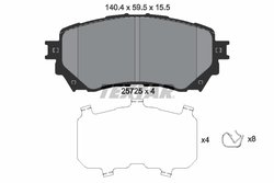 Set placute frana Textar 2572501