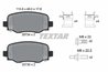 SET PLACUTE FRANA TEXTAR 2573401 - Compatibil cu CHRYSLER, JEEP, JEEP (GAC FCA)