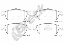 Set placute frana Breck 25736 00 701 00