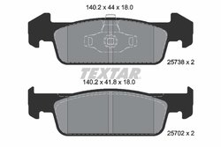 Set placute frana Textar 2573801