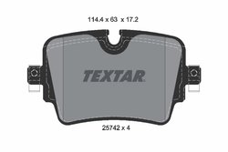 Set placute frana Textar 2574201
