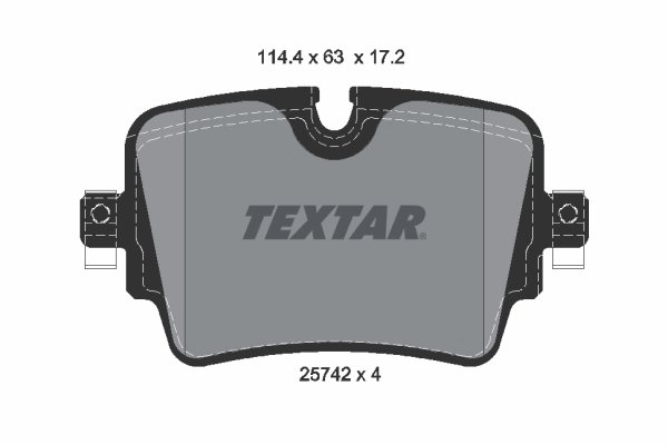 Set placute frana Textar 2574201