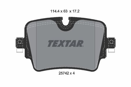 Set placute frana Textar 2574201