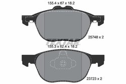 Set placute frana Textar 2574801