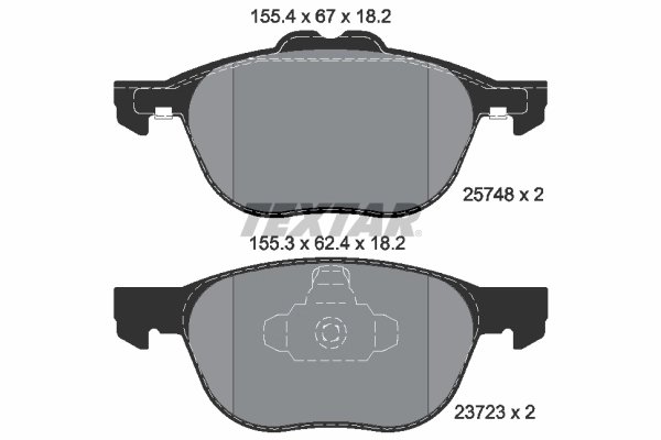 Set placute frana Textar 2574801