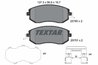 Set placute frana Textar 2576001
