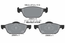 Set placute frana Textar 2580401
