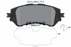 Set placute frana Textar 2582301