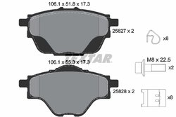 Set placute frana Textar 2582701