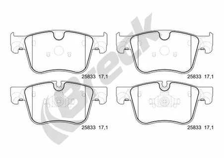 Set placute frana Breck 25833 00 701 00