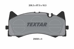 Set placute frana Textar 2583801