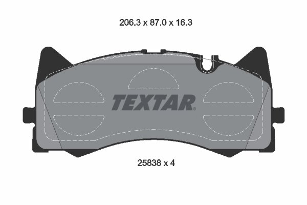 SET PLACUTE FRANA TEXTAR 2583801 - Compatibil cu MERCEDES-BENZ