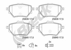 Set placute frana Breck 25839 00 704 00