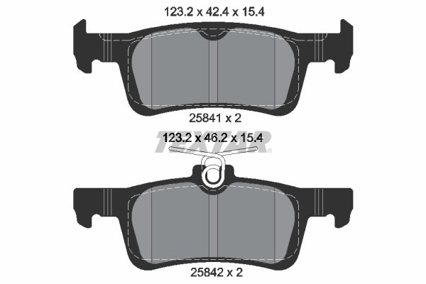 Set placute frana Textar 2584101