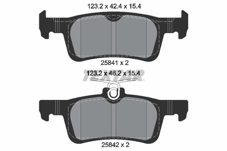 Set placute frana Textar 2584101