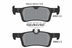 Set placute frana Textar 2584104