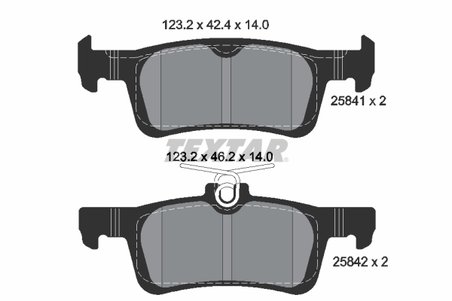 Set placute frana Textar 2584104