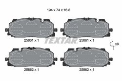 Set placute frana Textar 2586101