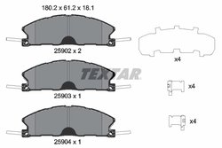 Set placute frana Textar 2590201