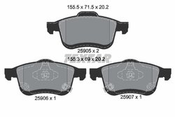 Set placute frana Textar 2590501