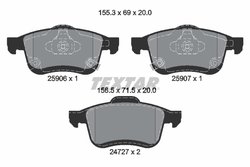Set placute frana Textar 2590601