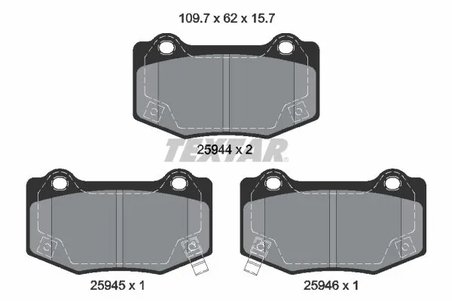 Set placute frana Textar 2594401