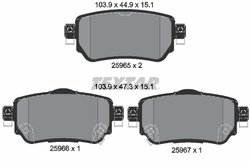 Set placute frana Textar 2596501