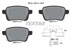 Set placute frana Textar 2597301