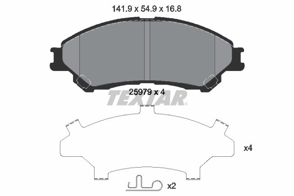 Set placute frana Textar 2597901