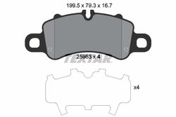 Set placute frana Textar 2598301