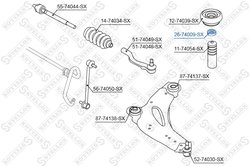RULMENT SARCINA SUPORT ARC STELLOX 26-74009-SX - Compatibil cu OPEL, RENAULT