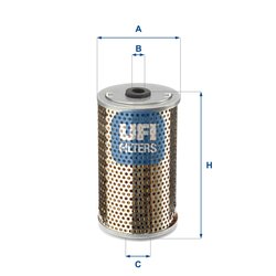 FILTRU COMBUSTIBIL UFI 26.604.00 - Compatibil cu GLAS, MAN, NEOPLAN, SETRA, VOLVO