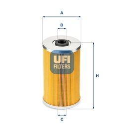 Filtru combustibil UFI 26.609.00