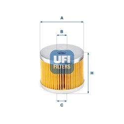 Filtru combustibil UFI 26.652.00