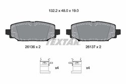 SET PLACUTE FRANA TEXTAR 2613601 - Compatibil cu JEEP