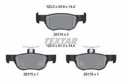 Set placute frana Textar 2617401