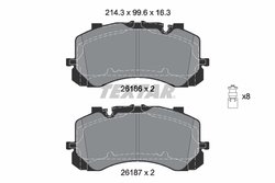 SET PLACUTE FRANA TEXTAR 2618601 - Compatibil cu BENTLEY