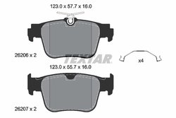 Set placute frana Textar 2620601