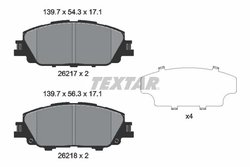 Set placute frana Textar 2621701