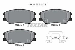 Set placute frana Textar 2622401