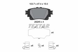 Set placute frana Textar 2624501