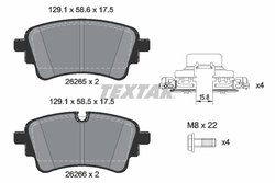 Set placute frana Textar 2626503
