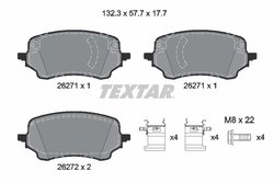Set placute frana Textar 2627101