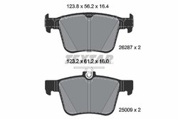 Set placute frana Textar 2628701