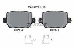 Set placute frana Textar 2637201