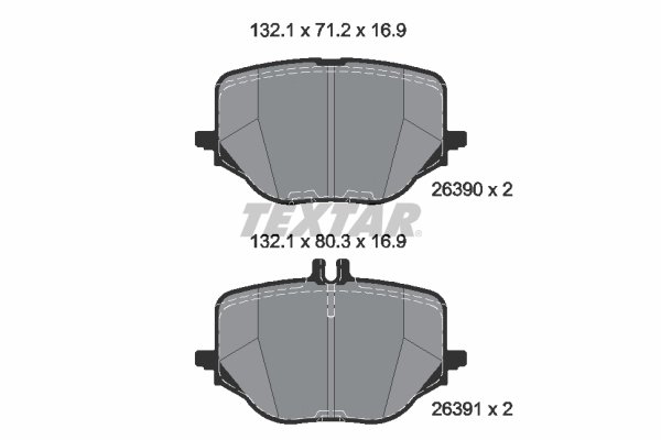 Set placute frana Textar 2639001