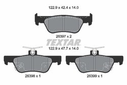 Set placute frana Textar 2639701