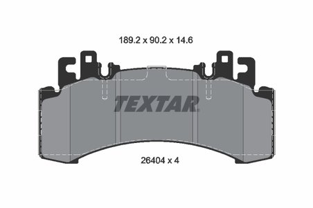 Set placute frana Textar 2640401