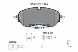 Set placute frana Textar 2640701